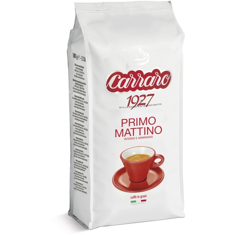 Кофе в зернах Carraro Primo Mattino 1 кг (Италия) - купить в интернет ...